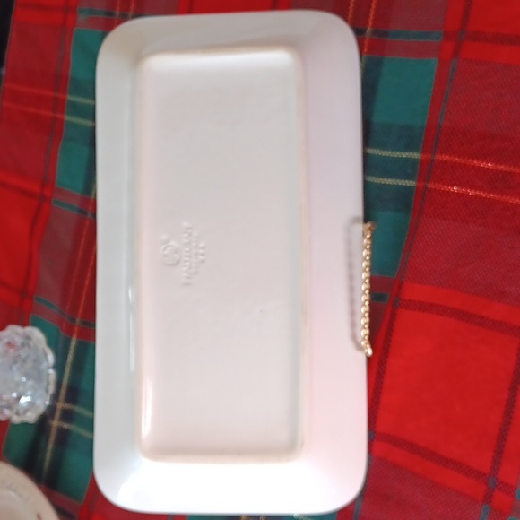 Pfaltzgraff Serving Plate Basketweave Bread Cheese Crackers Rolls Napkins - Picture 5 of 10